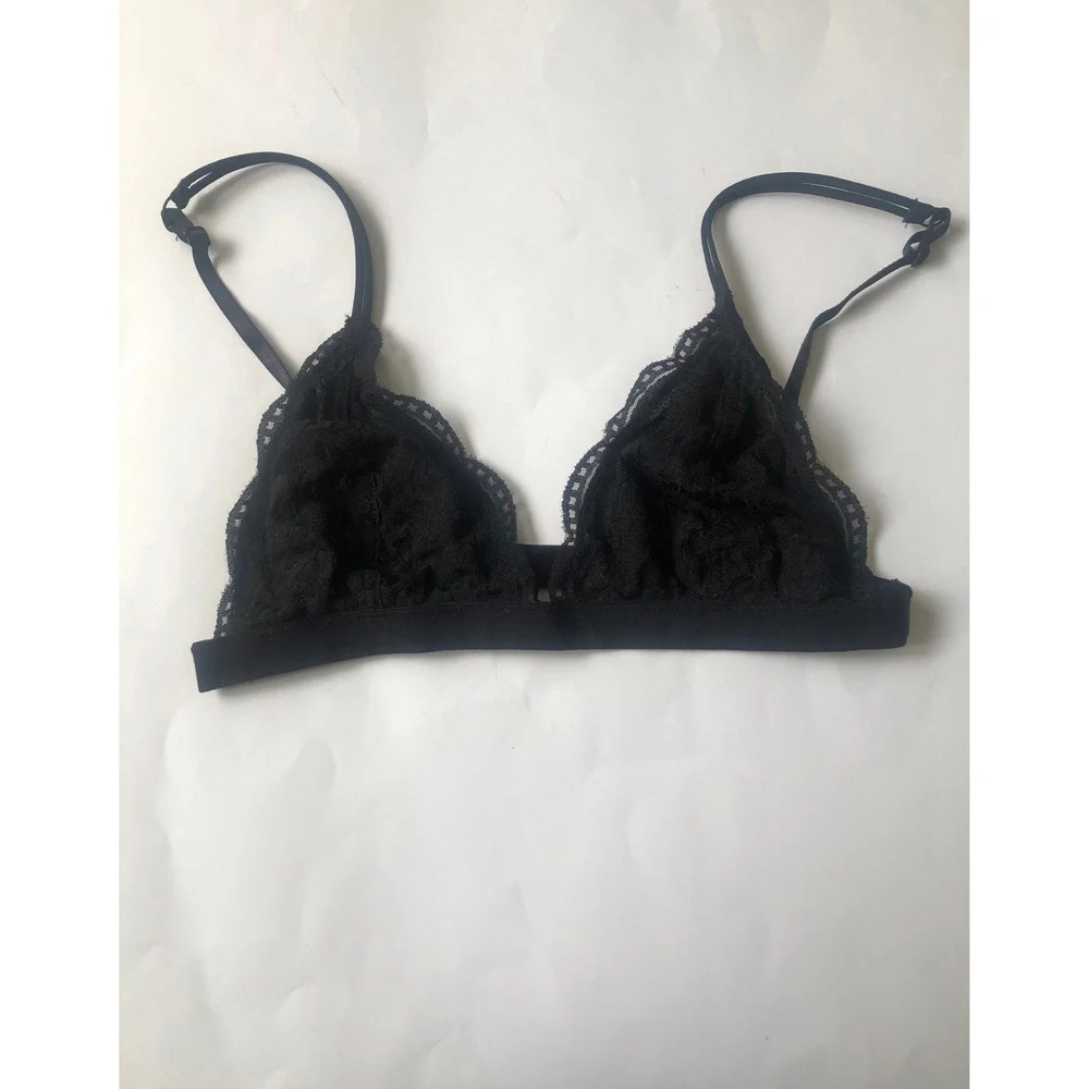 Anemone black bralette M/L